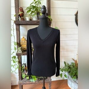 Clockhouse Black Lace V Neck Sweater